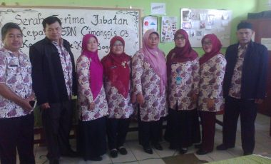 Suasana Khidmat Selimuti Serah Terima Jabatan Kepala Sekolah Di Bojonggede Bogor
