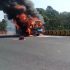 Bus MGI Terbakar di Gerbang Tol Ciawi, Polisi Gelar Olah TKP