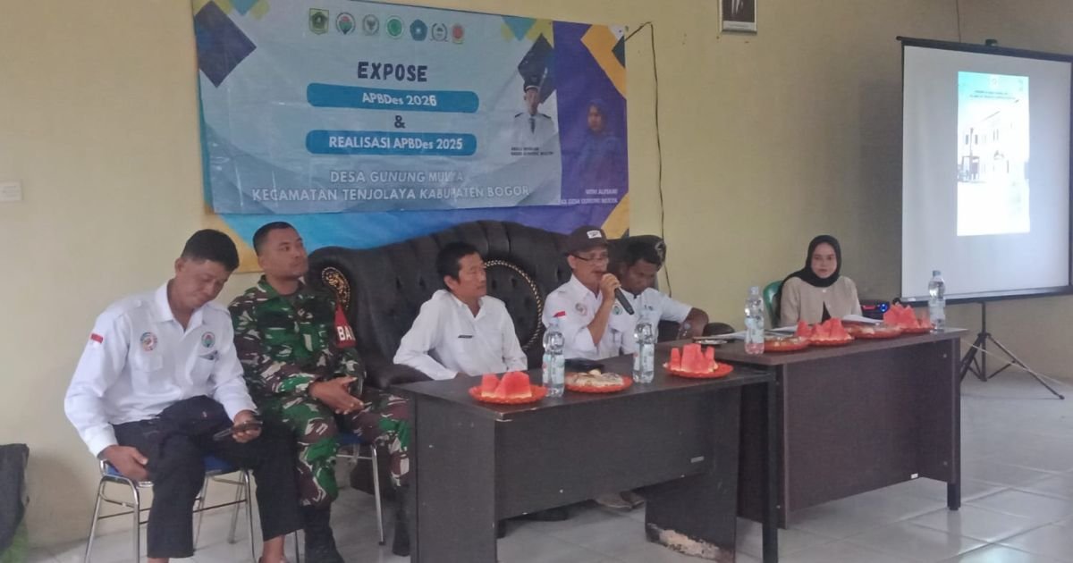 Demi Transparansi, Desa Gunung Mulya Bogor Sosialisasikan APBDes 2026