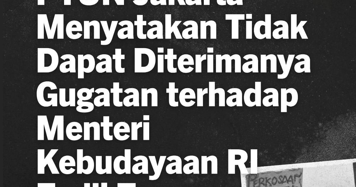 Gugatan Penyangkalan Perkosaan Mei 1998 Kandas, Koalisi Sipil Bereaksi