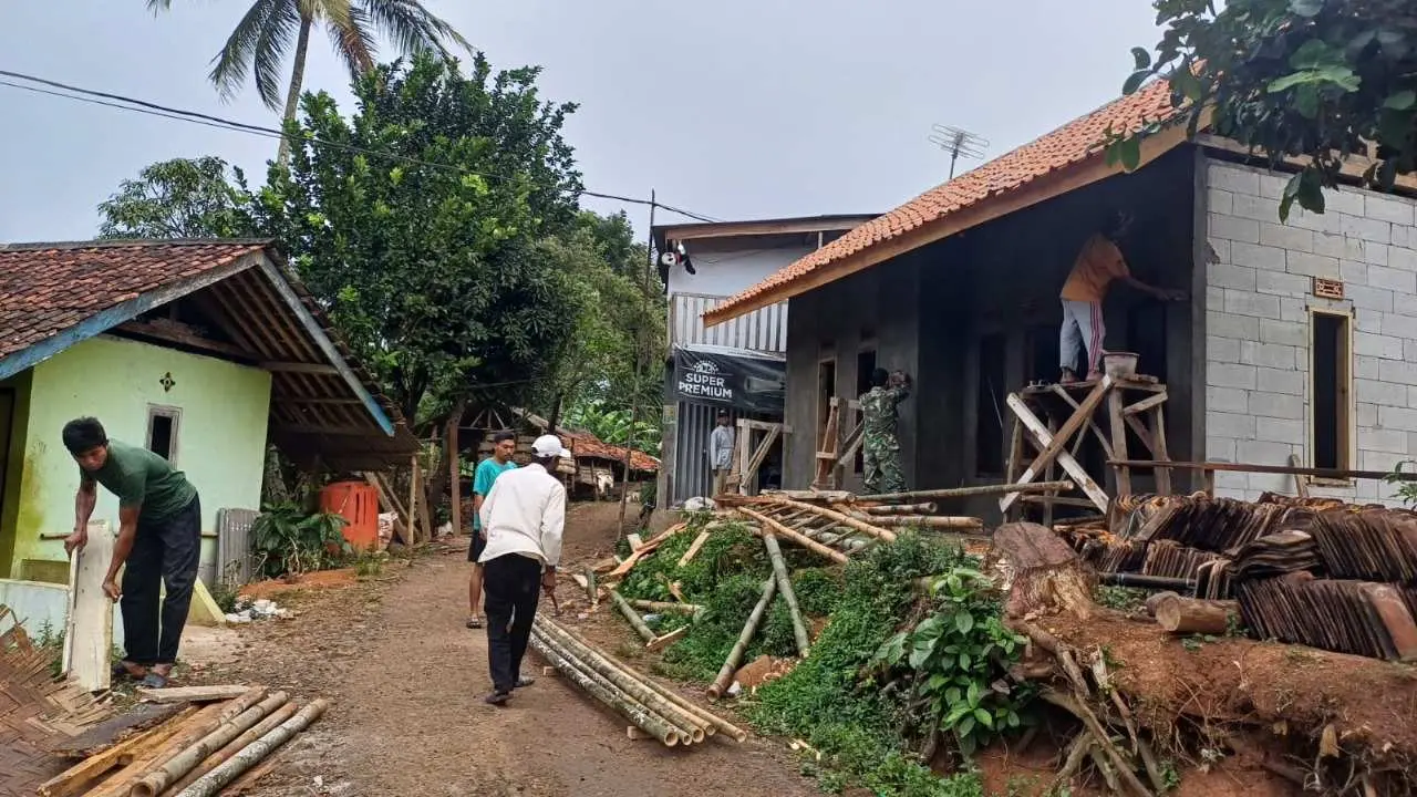 Satgas TMMD Ke-125 Hadirkan Harapan Baru Lewat Pembangunan Rutilahu Bapak Endang di Cimanggu