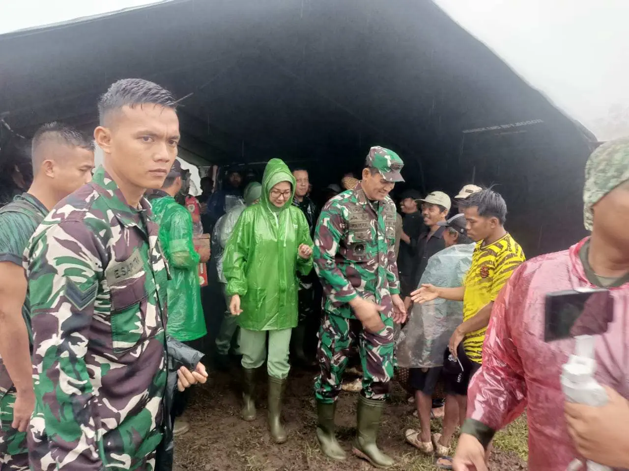 Danrem 061/SK Pantau Warga Korban Bencana di Sukabumi