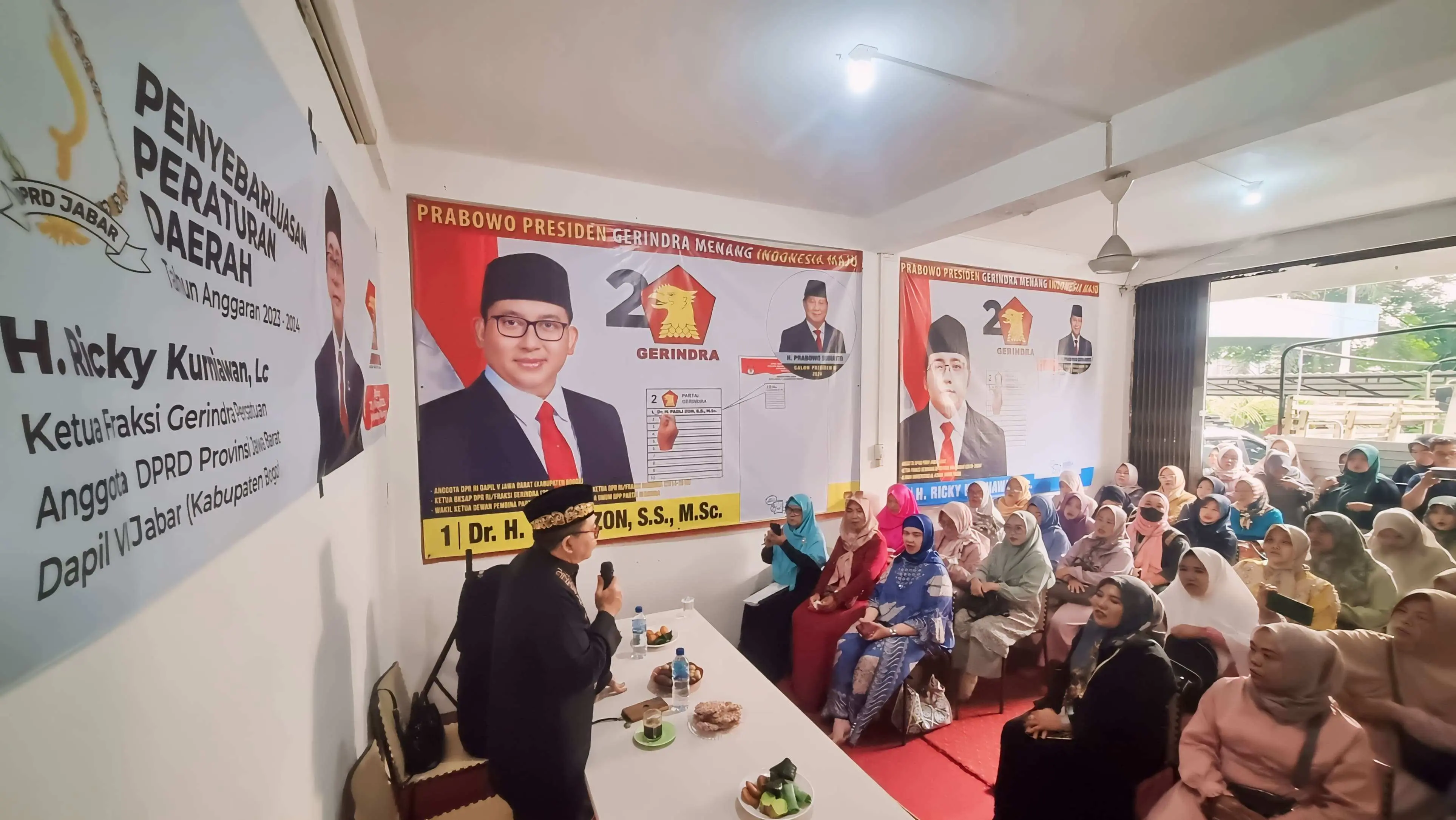 Halal Bihalal Sekaligus Sosialisasi Perda, Ricky Kurniawan Janji Tetap Perhatikan Majlis Taklim