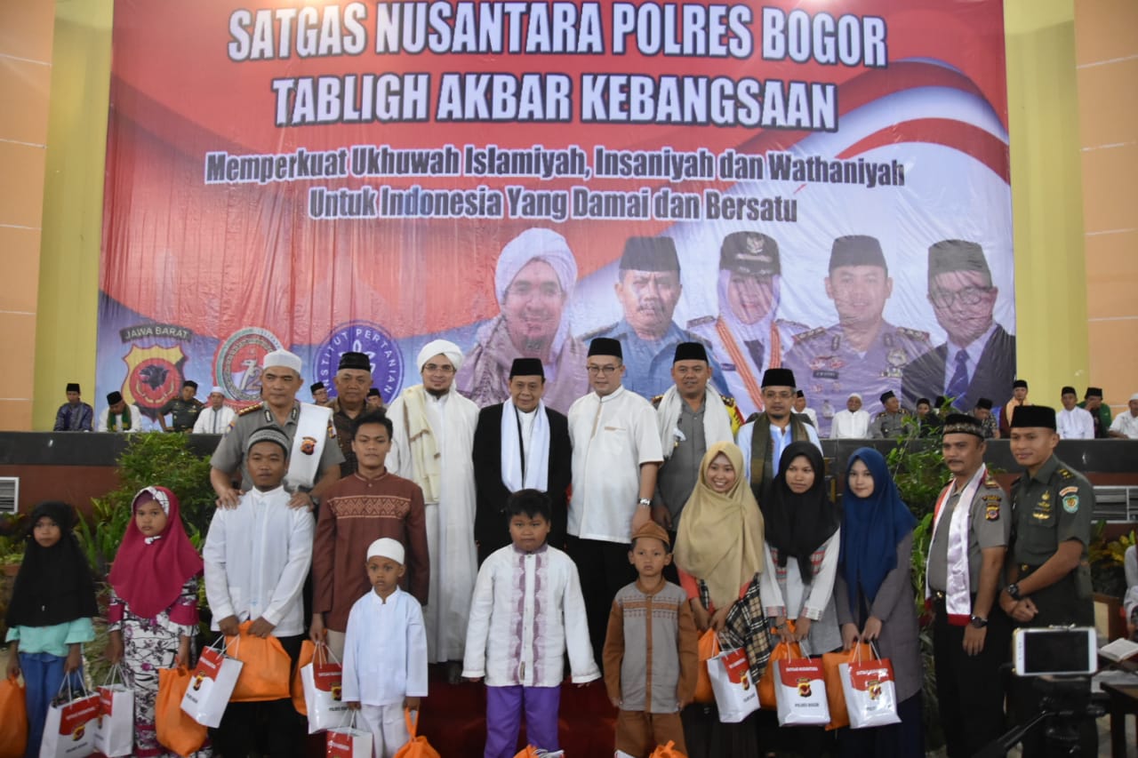 Satgas Nusantara Polres Bogor Menggelar Tabligh Akbar Kebangsaan di Kampus IPB