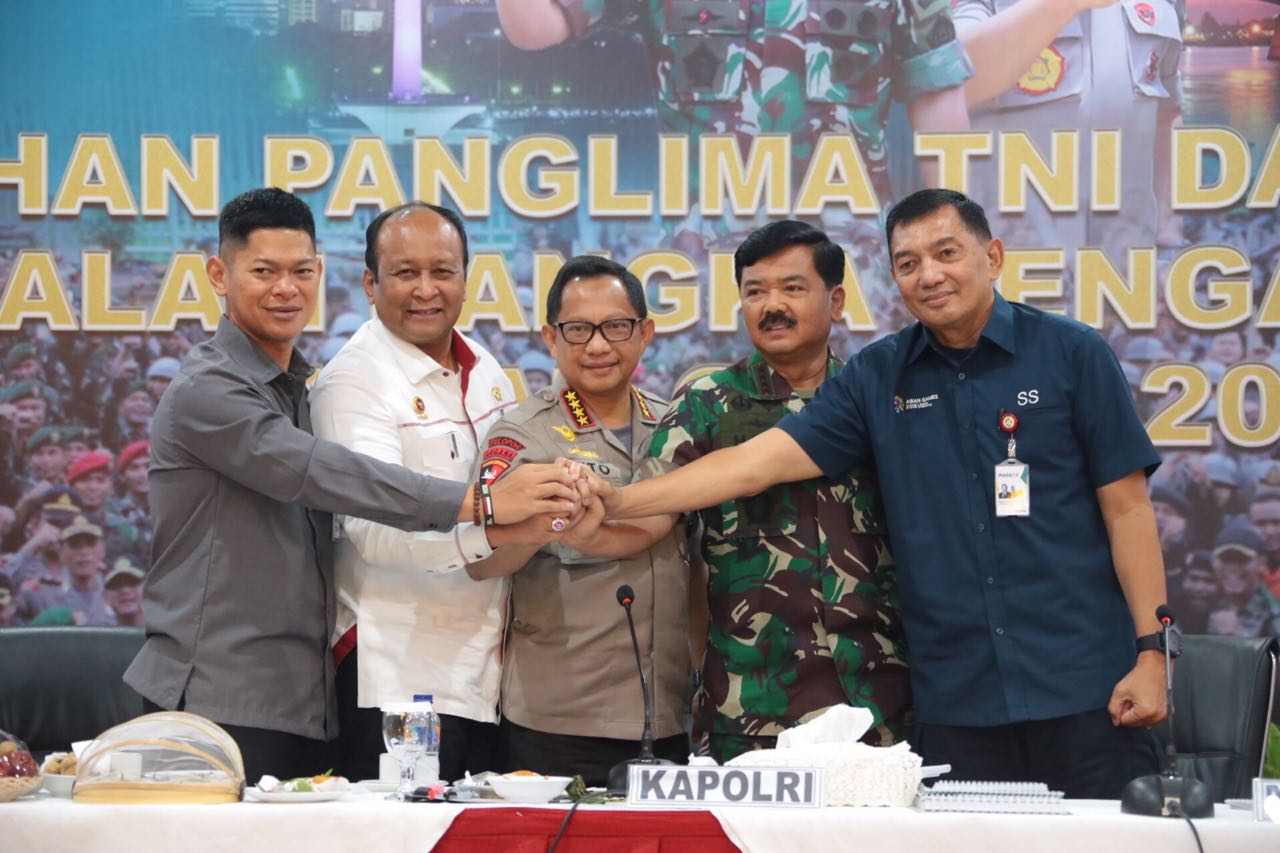 Pengarahan Kapolri dan Panglima TNI Dalam Rangka Pengamanan Asian Games 2018