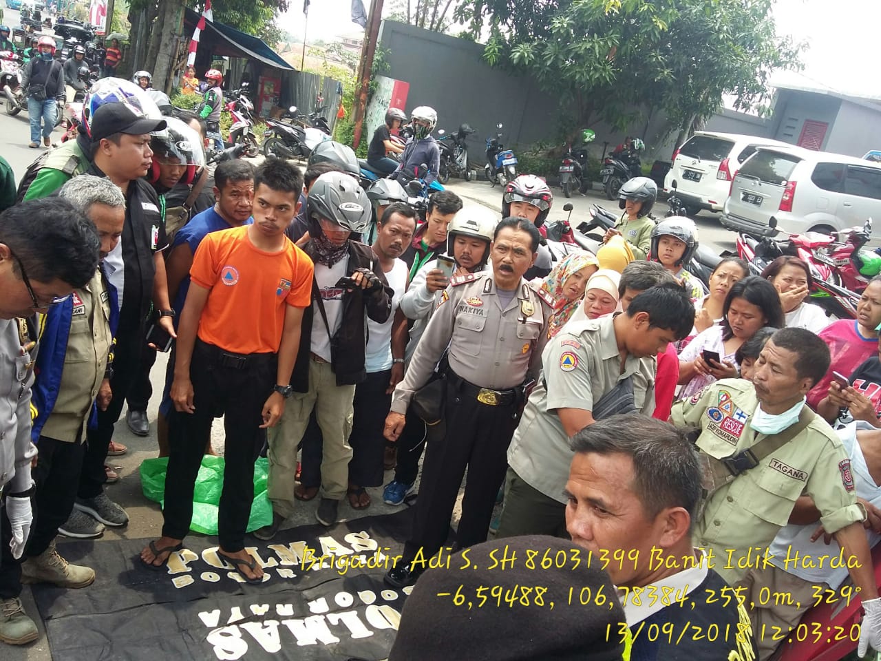 Penemuan Sesosok Mayat Tergeletak di Pintu Masuk Pom Bensin Veteran Kota Bogor