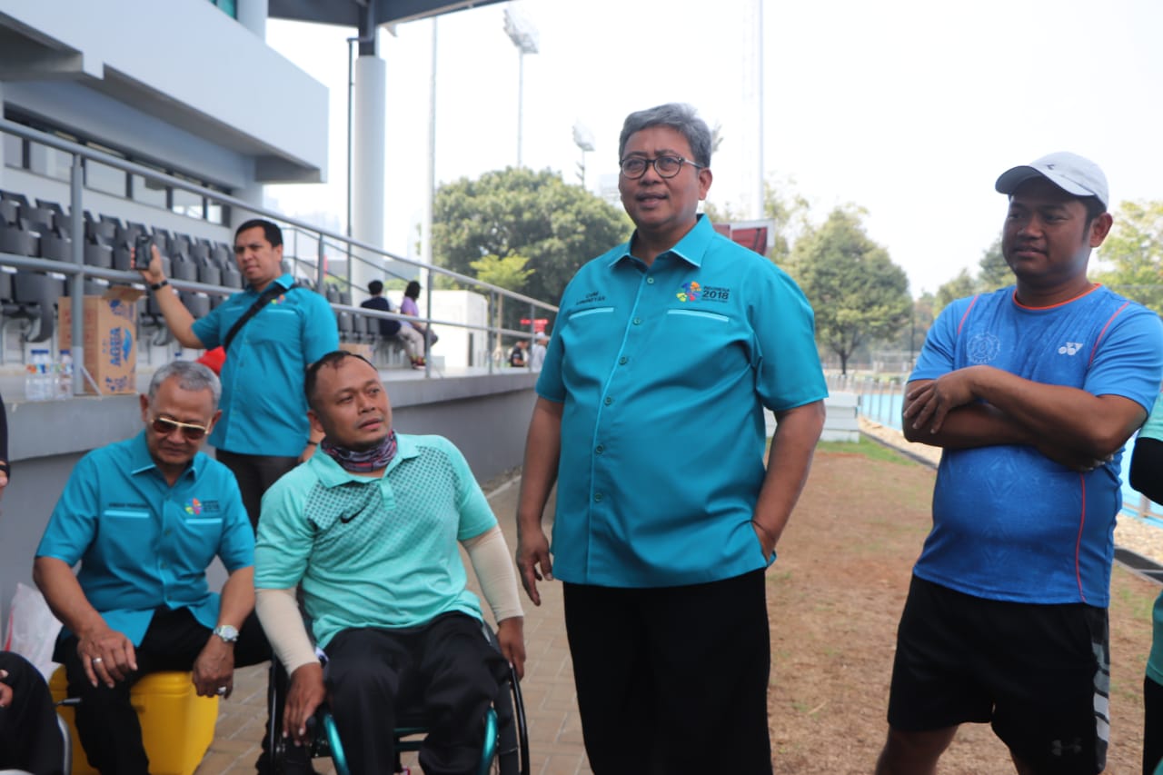 Ketua Kontingen Atlet Indonesia Tinjau Persiapan Atlet Asian Para Games 2018