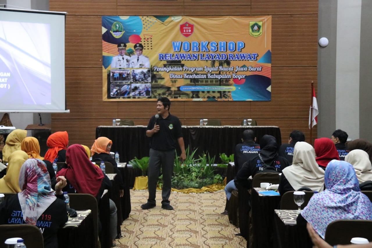 Dinkes Latih Relawan Layad Rawat dan Kader Kesehatan Profesional se-Kabupaten Bogor