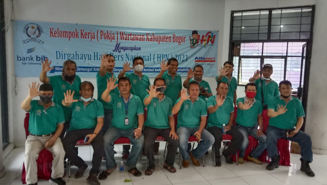 Momen HPN 2021, Pokja Wartawan Kabupaten Bogor Santuni Puluhan Anak Yatim