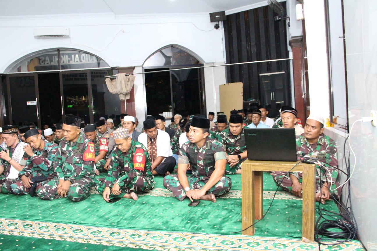 Kodim 0621 Kabupaten Bogor Gelar Peringatan Isra Mi’raj di Masjid Al-Ikhlas