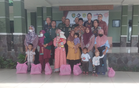 Kodim 0621/Kab.Bogor Bersama PT.Cimory dan Yayasan GKY Gelar Program Penanganan Stunting Untuk Wilayah Kabupaten Bogor
